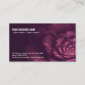 fractale bloesem g2536 visitekaartje (Achterkant)