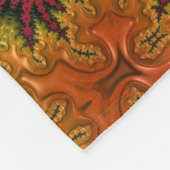 Fractale Bloom in Herfstkleuren Fleece Deken (Hoek)