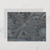 Fractale bollen briefkaart (Voorkant / Achterkant)