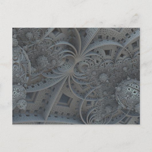 Fractale bollen briefkaart (Voorkant)