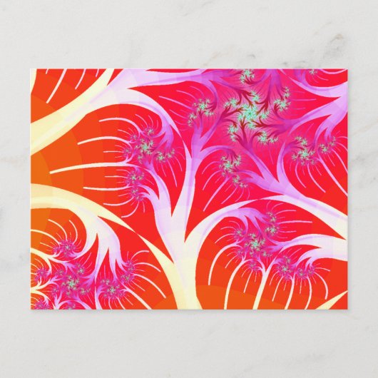 Fractale bomen briefkaart (Voorkant)