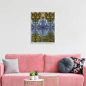 Fractale Chakra Yoga Meditatie Ingepakte Canvas Afdruk (Insitu (Woonkamer))