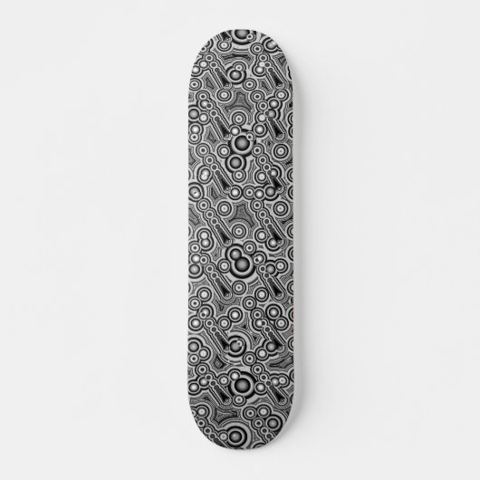 Fractale cirkels persoonlijk skateboard (Voorkant)