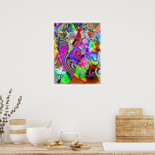 Fractale dans poster (Keuken)