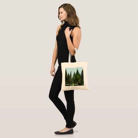 Fractale dennen tote bag (Voorkant (model))