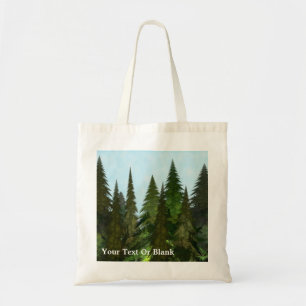 Fractale dennen tote bag