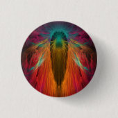 Fractale engel ronde button 3,2 cm (Voorkant)