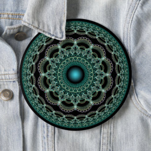 Fractale filigraan ronde decoratie button 6,0 cm