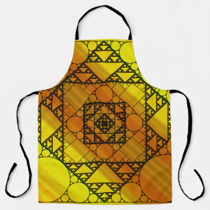 Fractale geometrie all-over print schort