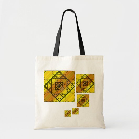 Fractale geometrie boodschappentas tote bag (Voorkant)