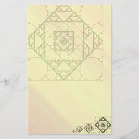 Fractale Geometrie Briefpapier (Voorkant)
