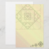 Fractale Geometrie Briefpapier (Voorkant / Achterkant)
