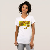 Fractale geometrie dames lichte shirt (Voorkant volledig)