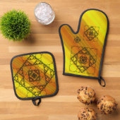 Fractale Geometrie Ovenwant & Pannenlap Set (Top down)