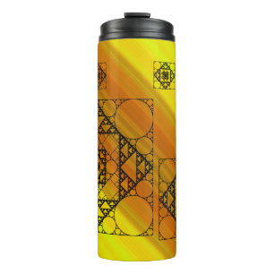 Fractale geometrie thermische tumbler thermosbeker