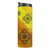 Fractale geometrie thermische tumbler thermosbeker (Geroteerd rechts)