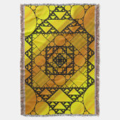 Fractale geometrie werpdeken deken (Voorkant Verticaal)