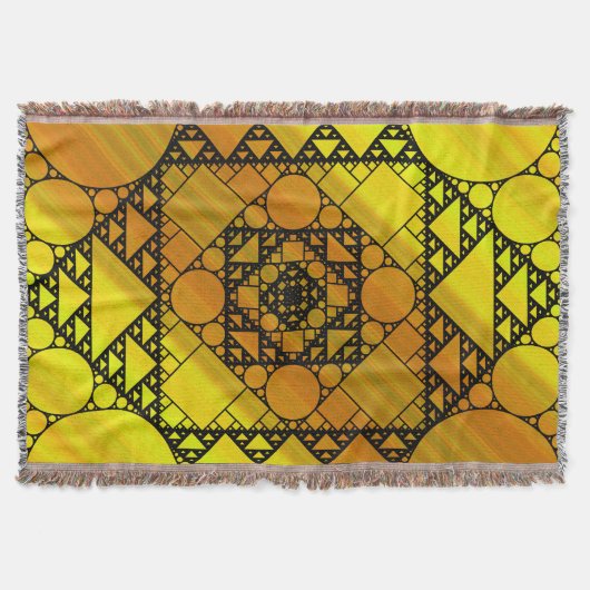 Fractale geometrie werpdeken deken (Voorkant)