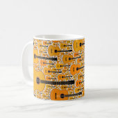 fractale gitaren koffiemok (Voorkant links)