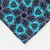 Fractale gloed fleece deken (Hoek)