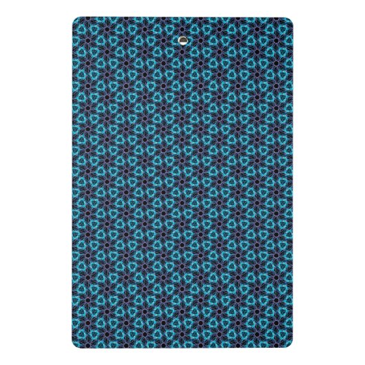 Fractale gloed hart mini klembord (Achterkant)