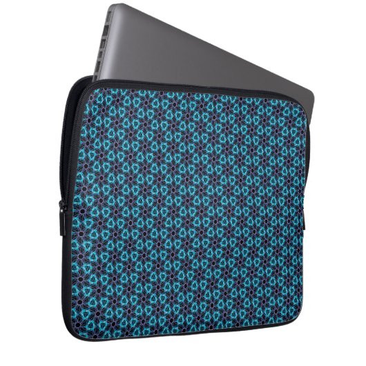 Fractale gloed laptop sleeve (Voorkant Rechts)