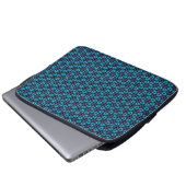 Fractale gloed laptop sleeve (Voorkant onderkant)