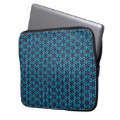 Fractale gloed laptop sleeve (Voorkant Links)
