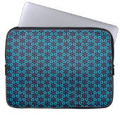 Fractale gloed laptop sleeve (Voorkant)