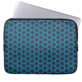 Fractale gloed laptop sleeve