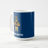 Fractale Inuit-jager - Alaska Native Koffiemok (Voorkant links)