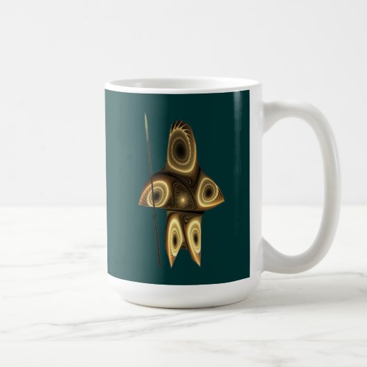 Fractale Inuit-jager Koffiemok (Rechts)