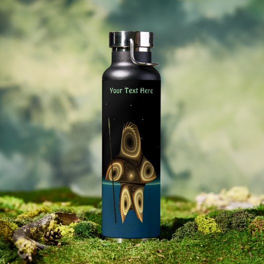 Fractale Inuit-jager Waterfles (Buiten (Gedraaid) )