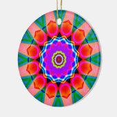 Fractale Kaleidoscoop 03 Keramisch Ornament (Links)