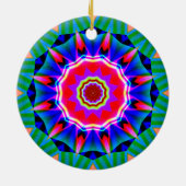 Fractale Kaleidoscoop 05 Keramisch Ornament (Achterkant)