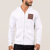 Fractale Kaleidoscoop Mandala Patroon-64351 Hoodie (Voorkant)