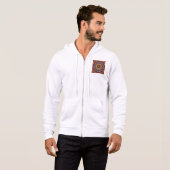 Fractale Kaleidoscoop Mandala Patroon-64351 Hoodie (Voorkant volledig)