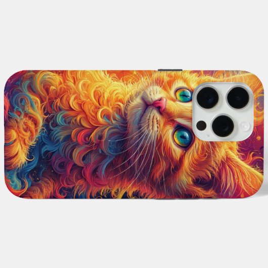 Fractale Kat Case-Mate iPhone Case (Achterkant (horizontaal))