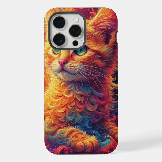 Fractale Kat iPhone Hoesje (Achterkant)