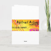 Fractale kerstkaart feestdagen kaart (Achterkant)