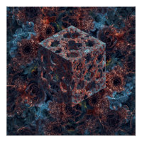 Fractale Kubus Met Mandelbrot-Uitsparing