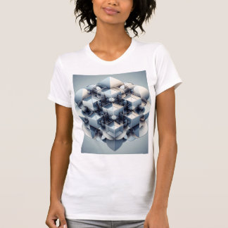 Fractale Kubussen Mandala — Heilige Geometrie in I T-shirt