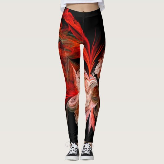 Fractale Kunst 10 Leggings (Voorkant)