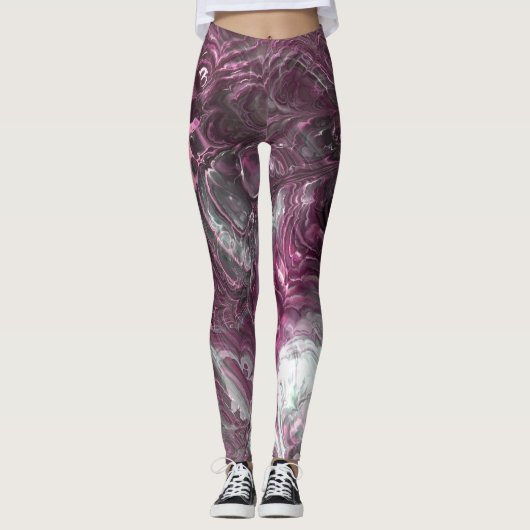 Fractale Kunst 84 Leggings (Voorkant)