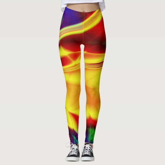 Fractale Kunst 88 Leggings (Voorkant)