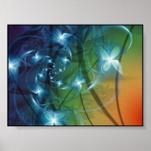 fractale kunst poster