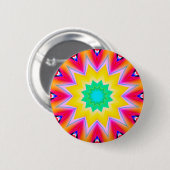 Fractale Mandala - 10 Ronde Button 5,7 Cm (Voorkant /achterkant)