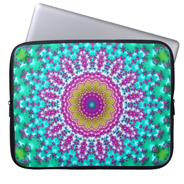 Fractale Mandala 3 Laptop Sleeve (Voorkant)
