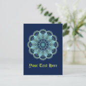 Fractale Mandala Briefkaart (Staand voorkant)