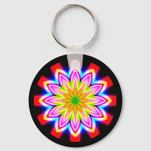 Fractale Mandala Sleutelhanger (Voorkant)